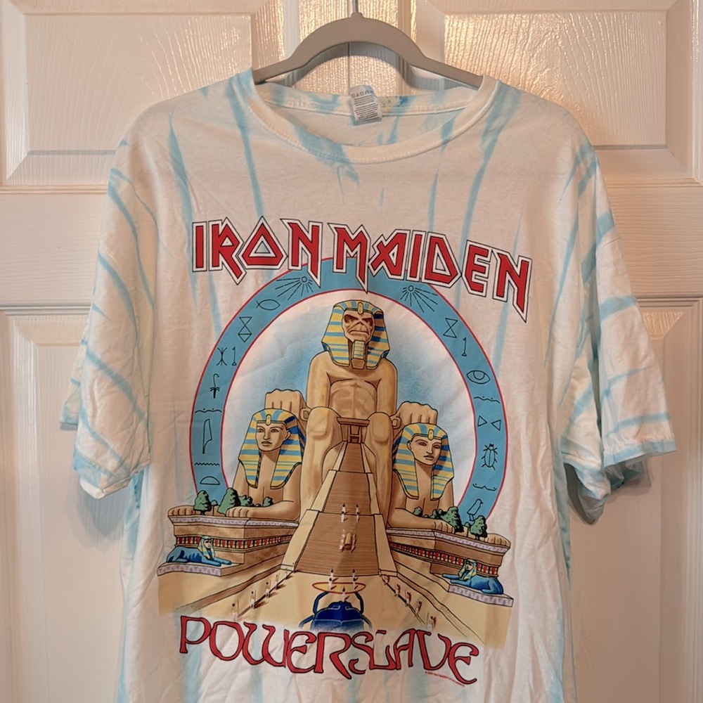 Iron Maiden PowerSlave Vintage Oversized Tee